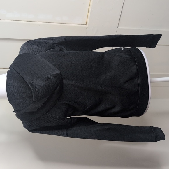 Adidas Small Black Climawarm Zip Up Hoodie Sweatshirt - Picture 6 of 10